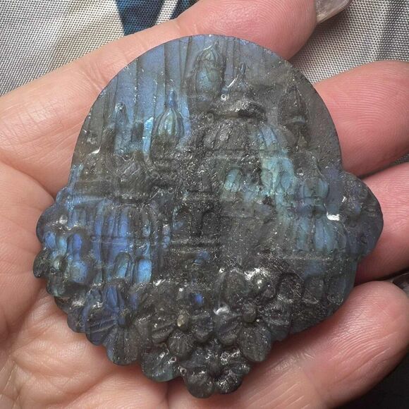 Unbranded Other - Very Flashy Labradorite Castle Carving